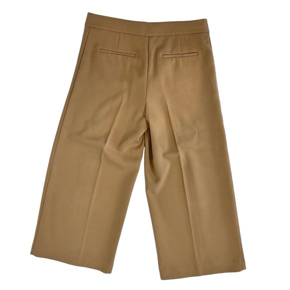 Ann Taylor Factory Khaki Wide Leg Cropped Pants Size 8 - Picture 5 of 13